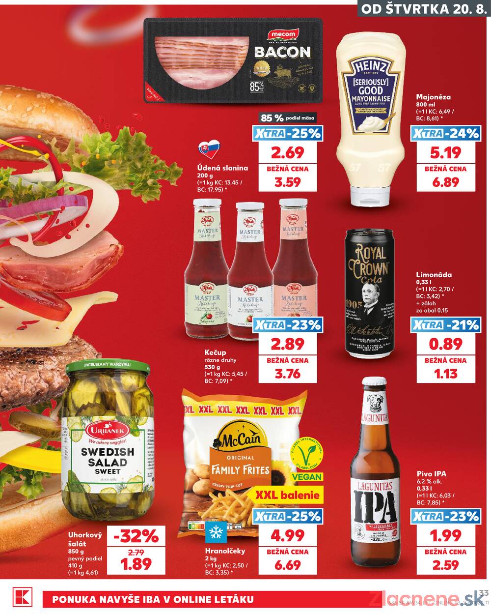 Kaufland 20.8. - 26.8. - Kaufland Bardejov