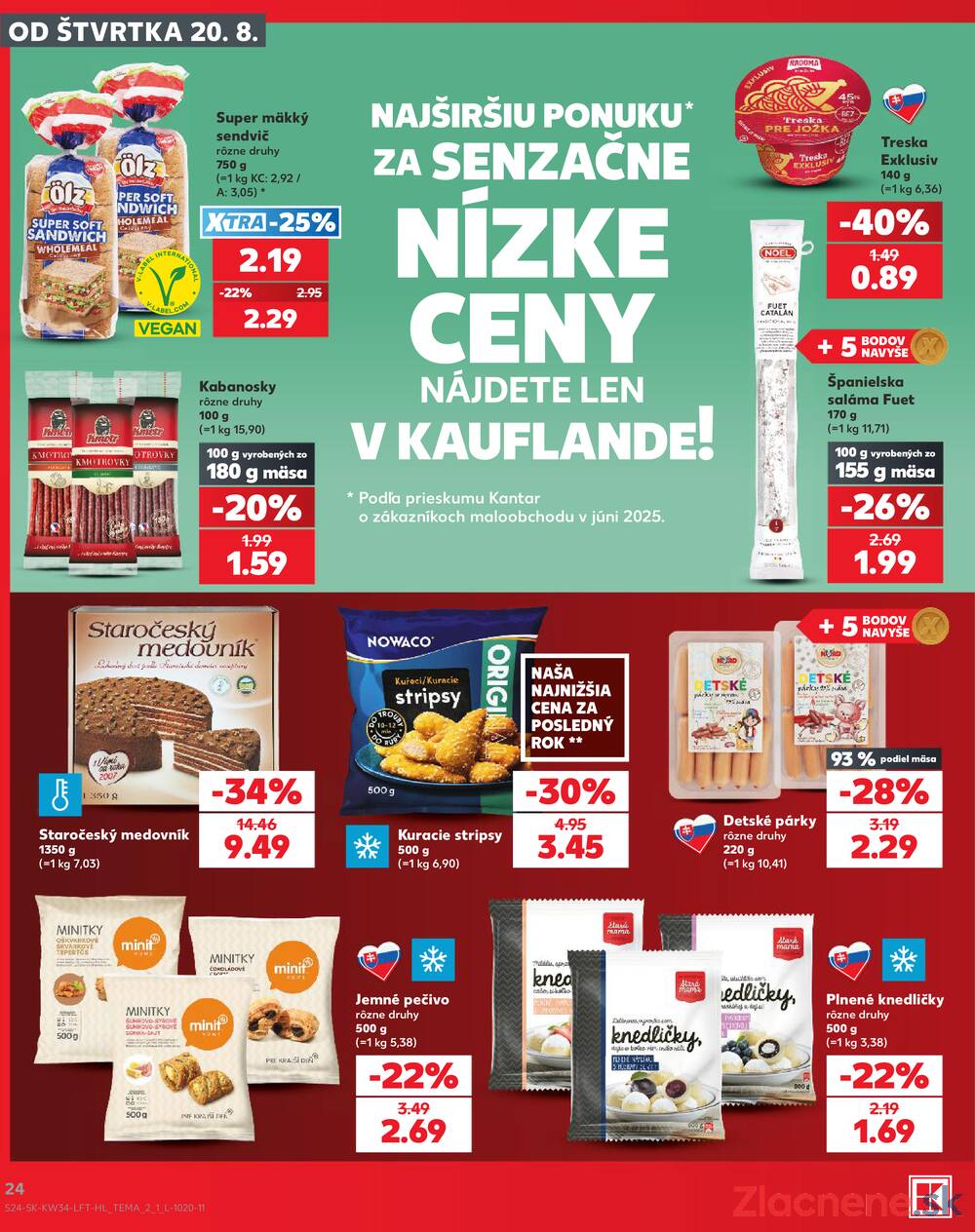 Kaufland 20.8. - 26.8. - Kaufland Sereď