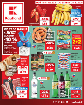 Leták Kaufland 20.8. - 26.8. - Kaufland Sereď