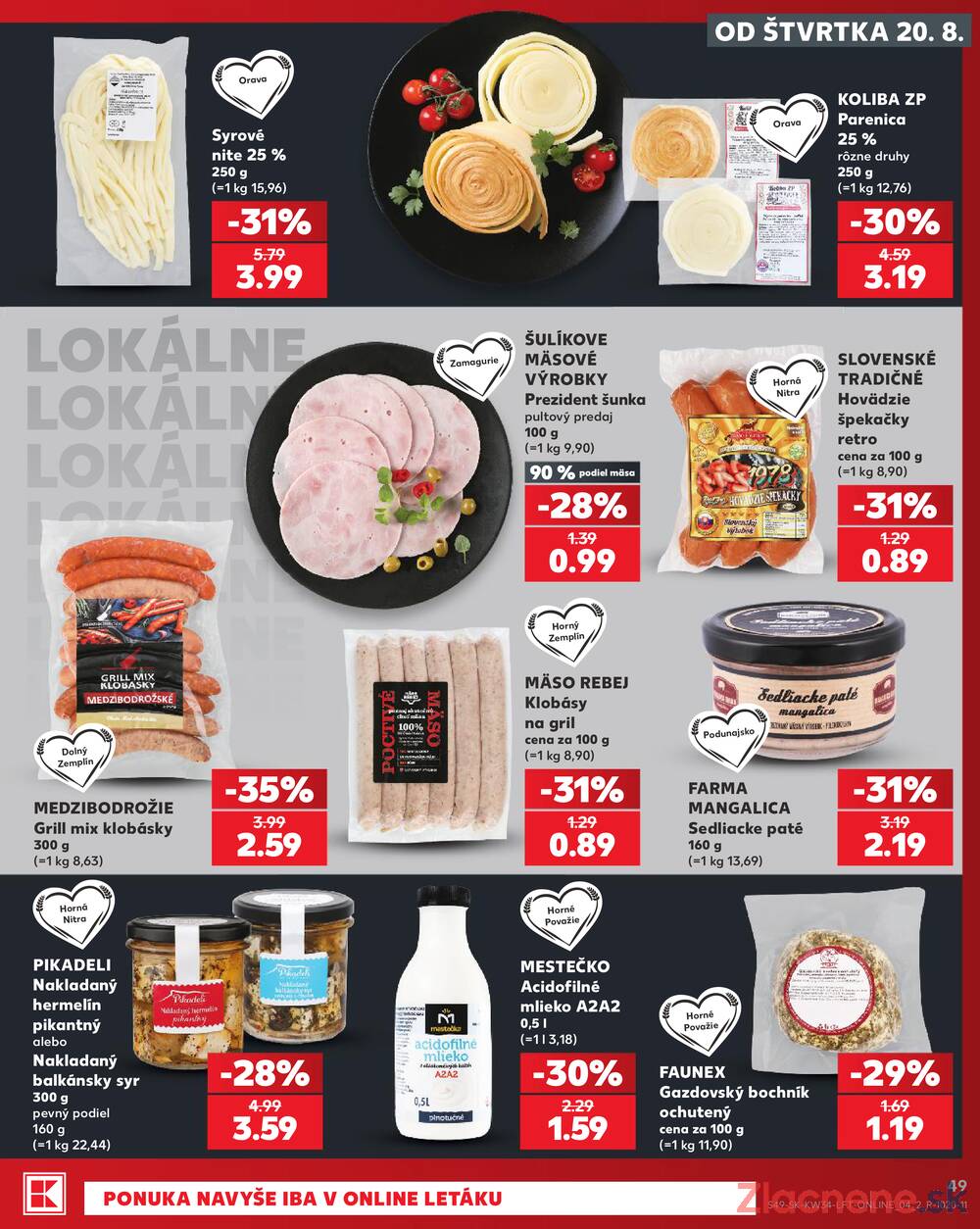 Kaufland 20.8. - 26.8. - Kaufland Trnava