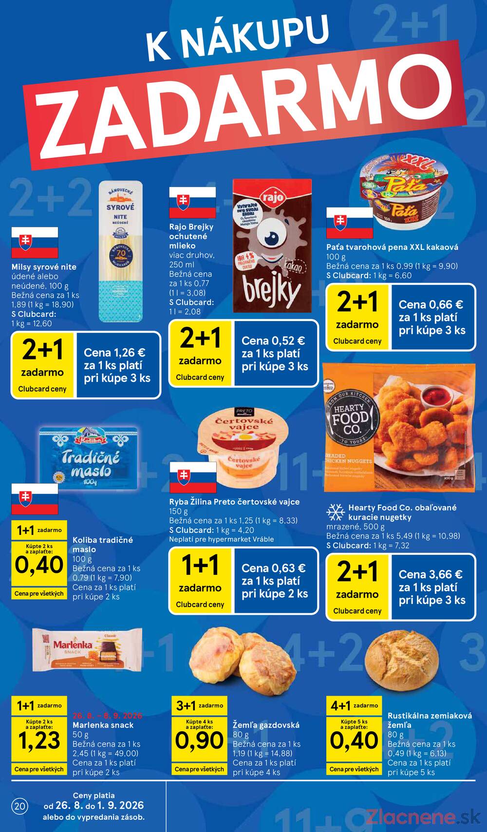 Tesco hypermarkety 26.8. - 1.9.