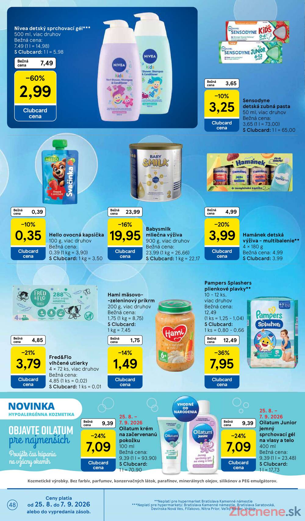 Tesco hypermarkety 26.8. - 1.9.