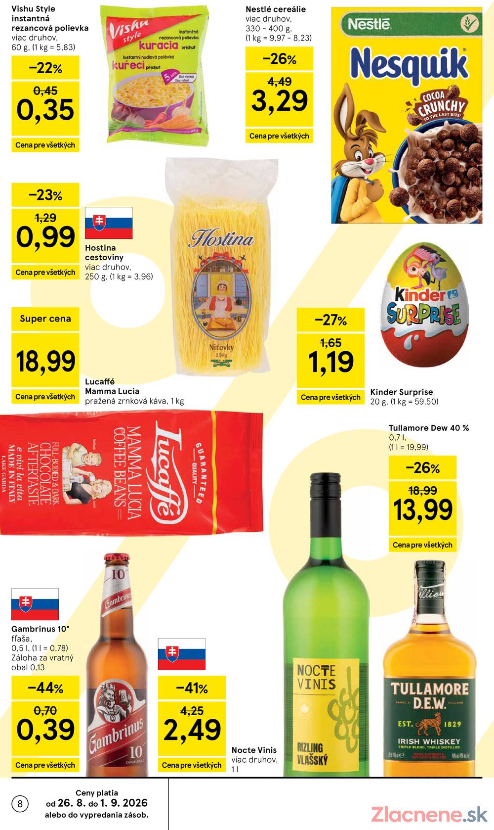 Leták Tesco - Tesco supermarkety od 26.8. do 1.9.2026 - strana 8