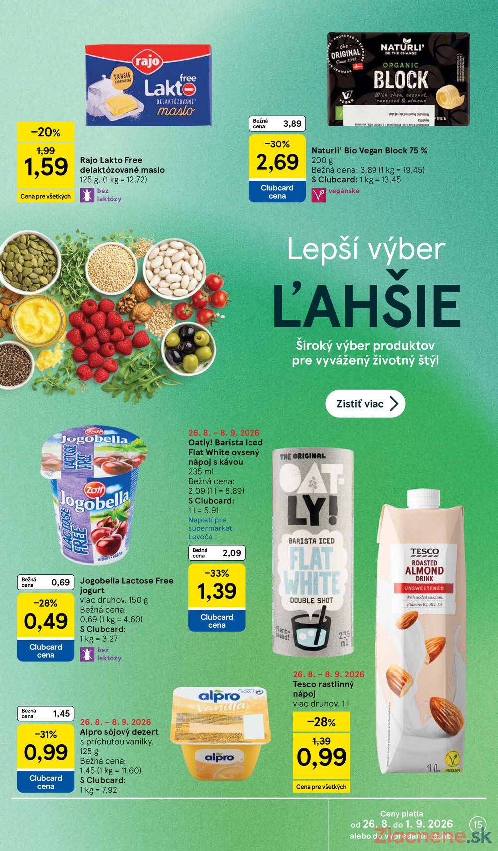 Tesco supermarkety od 26.8. do 1.9.2026