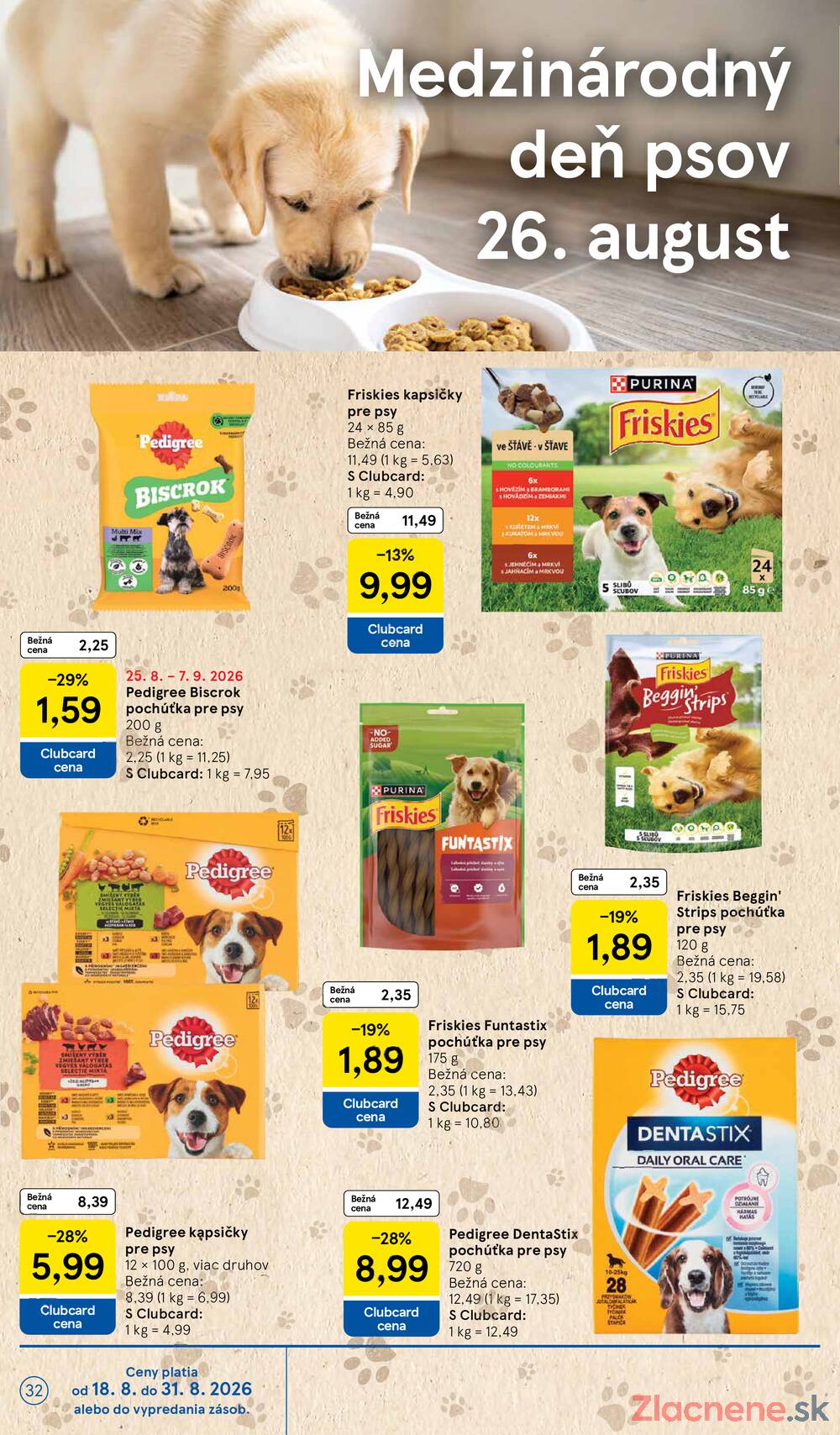Tesco supermarkety od 26.8. do 1.9.2026