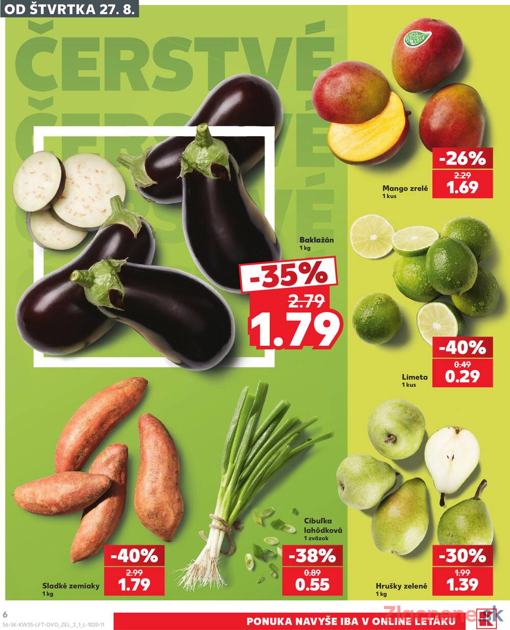 Kaufland 27.8. - 2.9. - Kaufland Poprad - Jiřího Wolkera