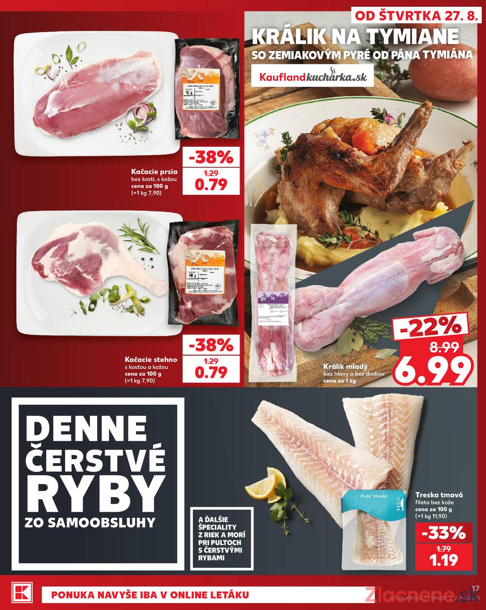 Kaufland 27.8. - 2.9. - Kaufland Poprad - Jiřího Wolkera