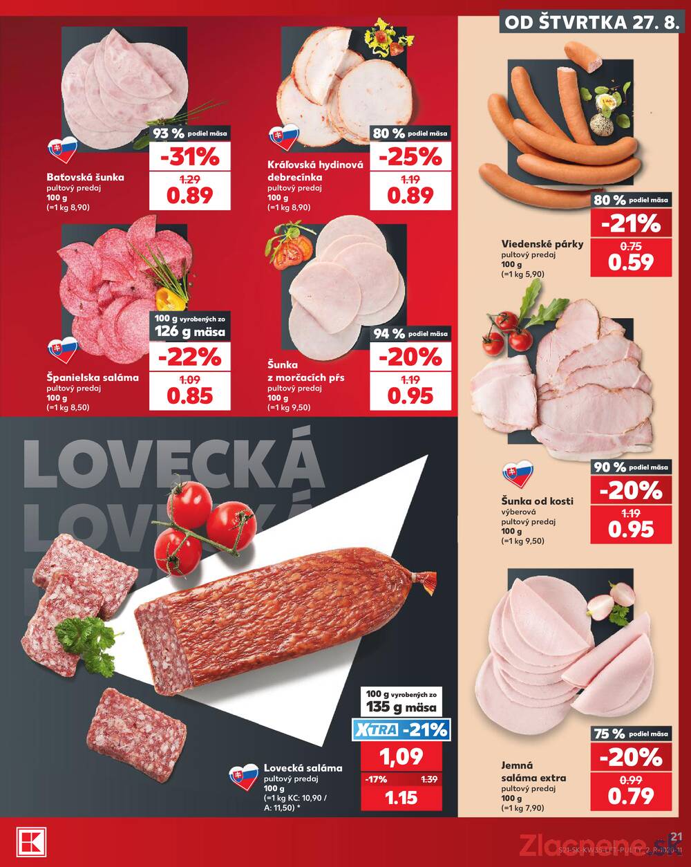 Kaufland 27.8. - 2.9. - Kaufland Sereď