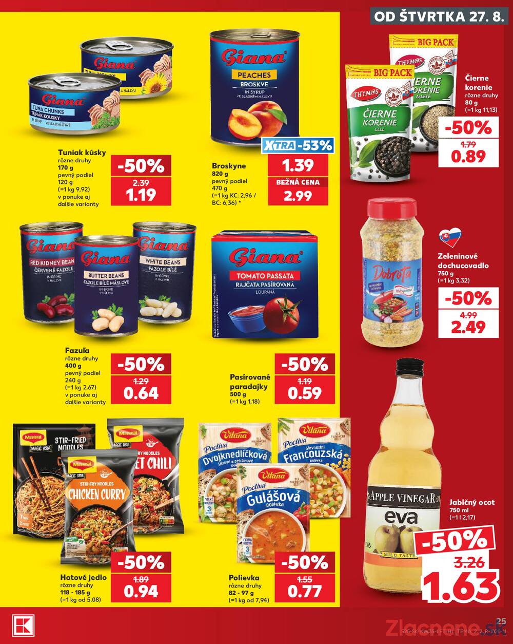 Kaufland 27.8. - 2.9. - Kaufland Trnava - Juh - Bratislavská
