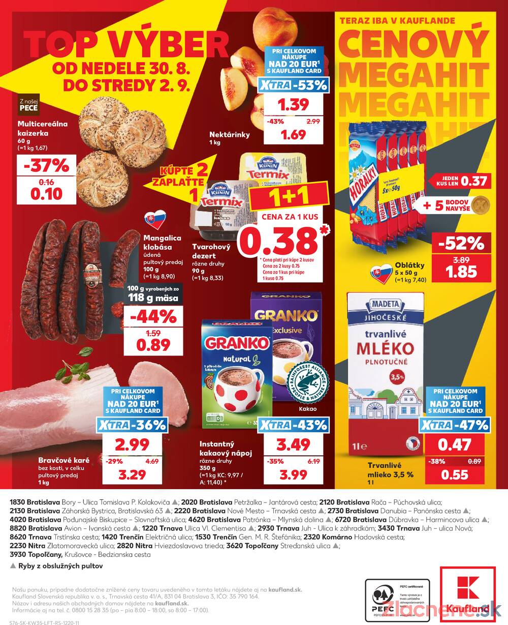 Kaufland 27.8. - 2.9. - Kaufland Trnava - Nová ul.