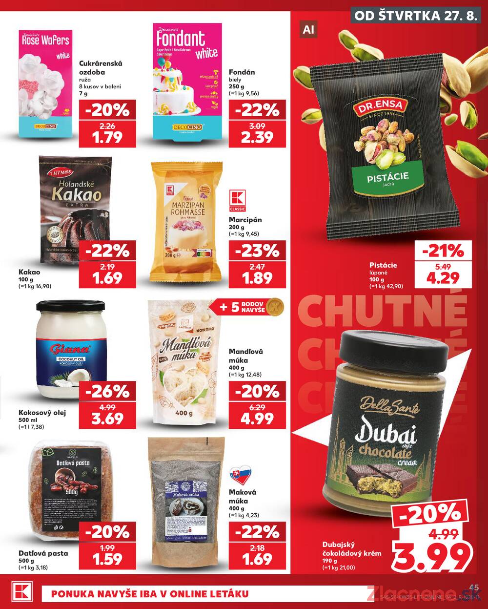 Kaufland 27.8. - 2.9. - Kaufland Bratislava - Avion (Ivanská cesta)