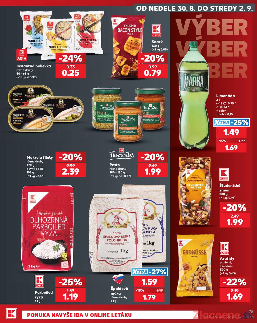 Kaufland 27.8. - 2.9. - Kaufland Liptovský Mikuláš