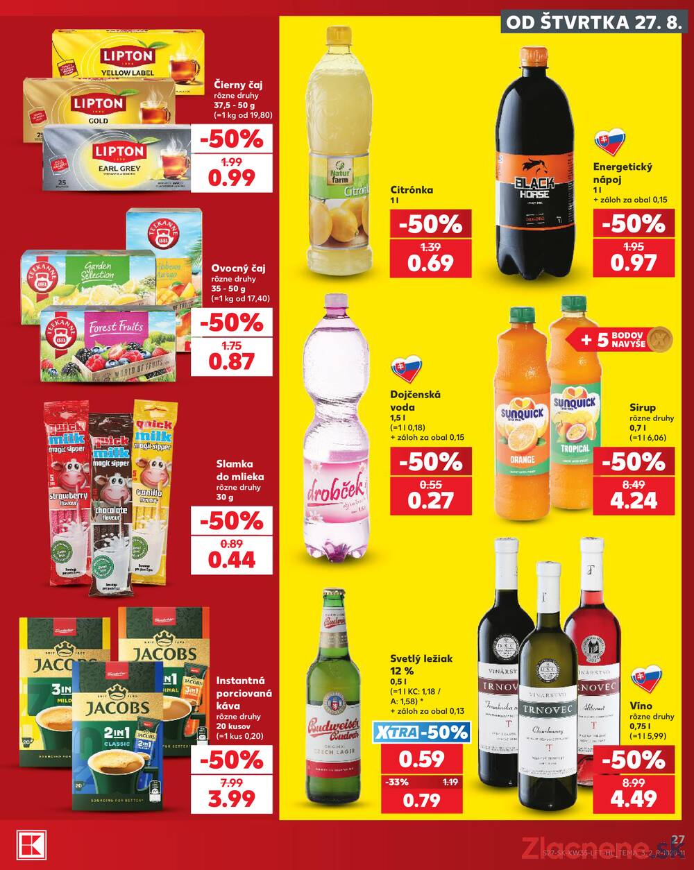 Kaufland 27.8. - 2.9. - Kaufland Košice-Pri hati