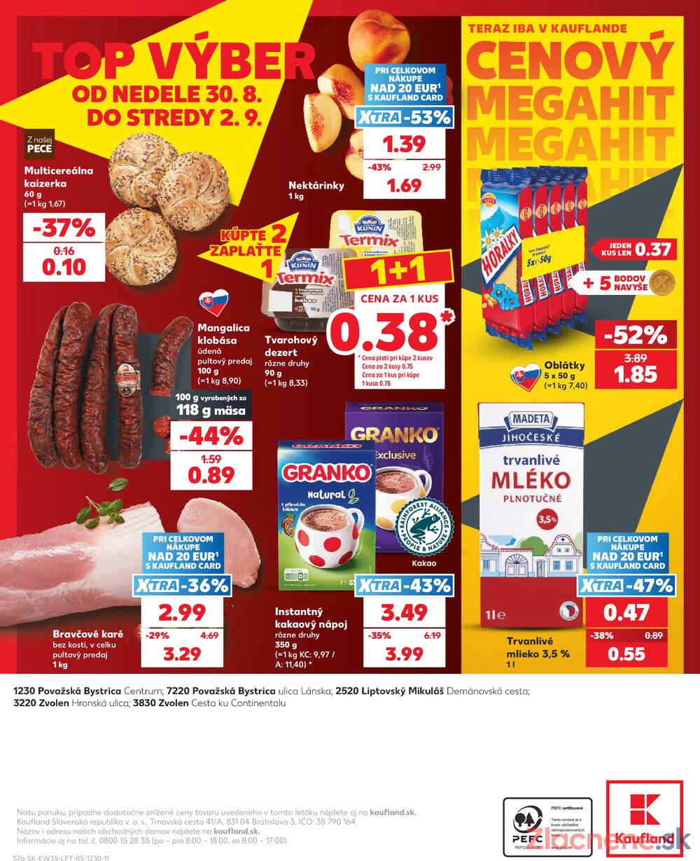Kaufland 27.8. - 2.9. - Kaufland Považská Bystrica - Centrum