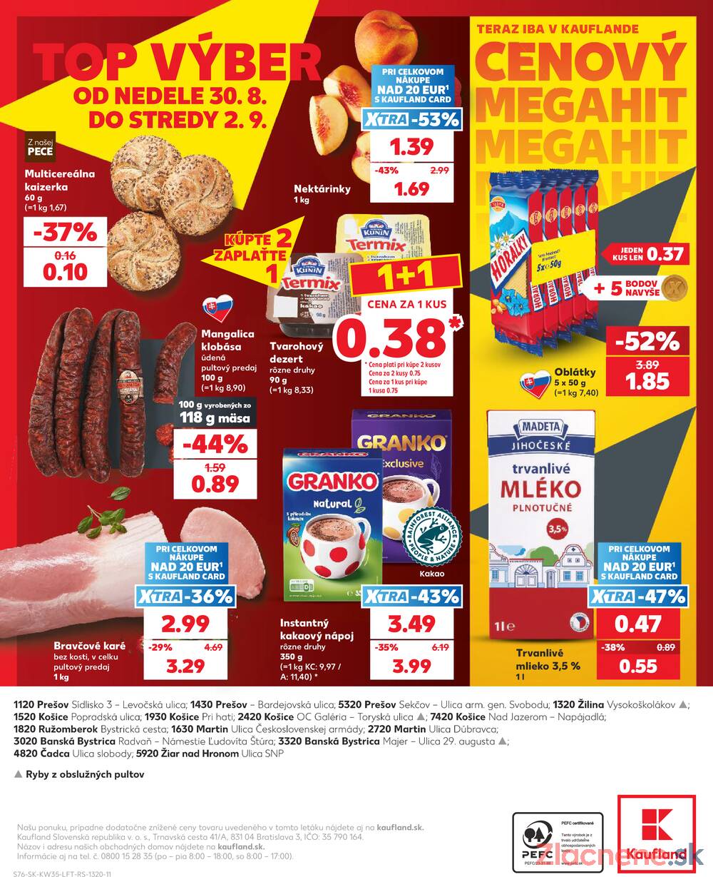 Kaufland 27.8. - 2.9. - Kaufland Žilina