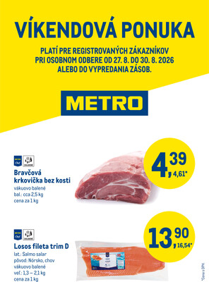 leták METRO