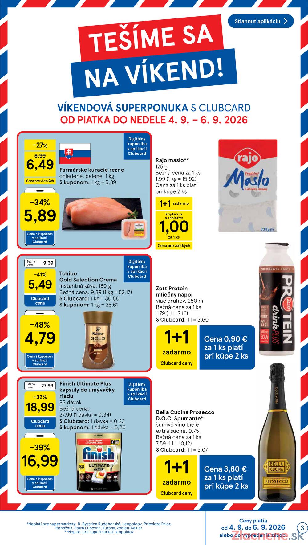 Tesco supermarkety od 2.9. do 8.9.2026