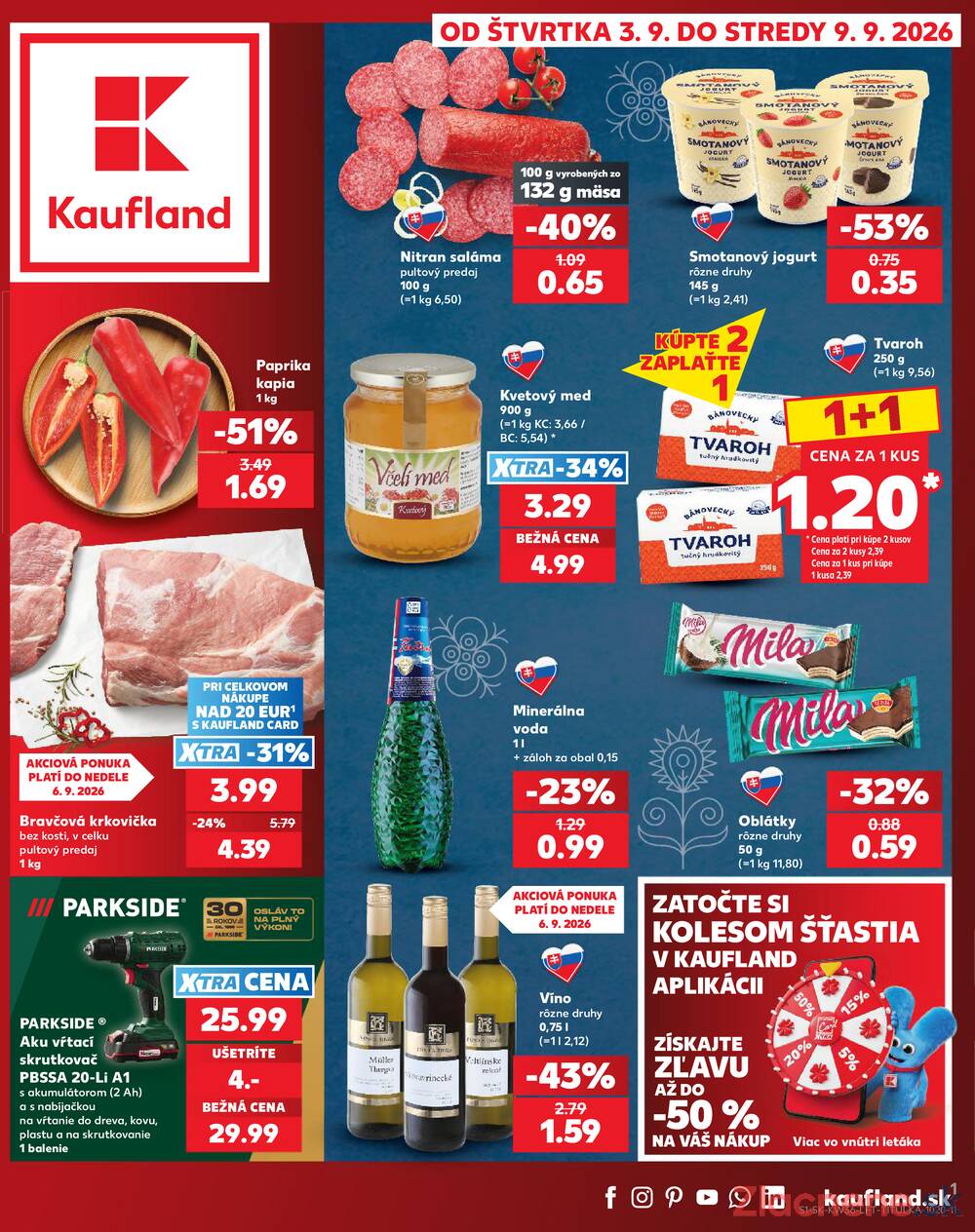 Kaufland 3.9. - 9.9. - Kaufland Bytča