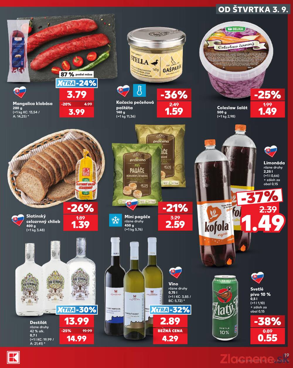 Kaufland 3.9. - 9.9. - Kaufland Bardejov