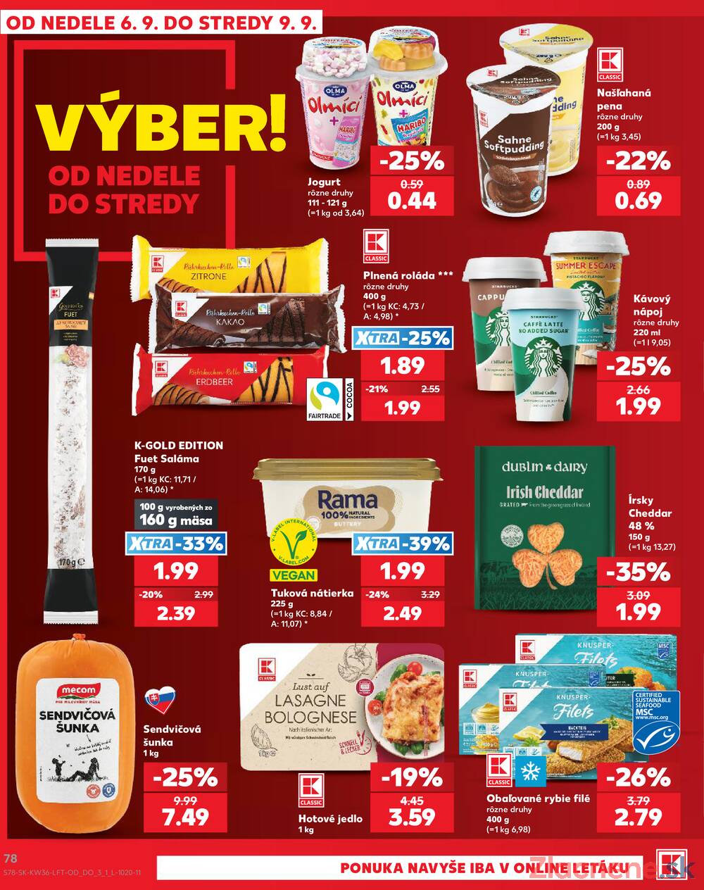 Kaufland 3.9. - 9.9. - Kaufland Bardejov