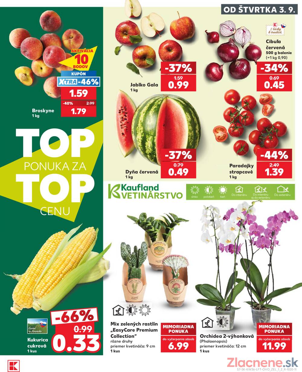 Kaufland 3.9. - 9.9. - Kaufland Poprad - Jiřího Wolkera