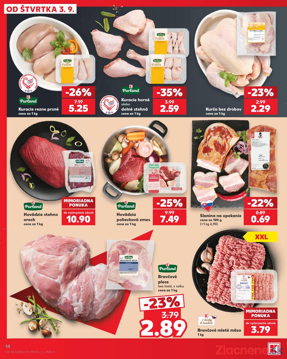 Kaufland 3.9. - 9.9. - Kaufland Poprad - Jiřího Wolkera