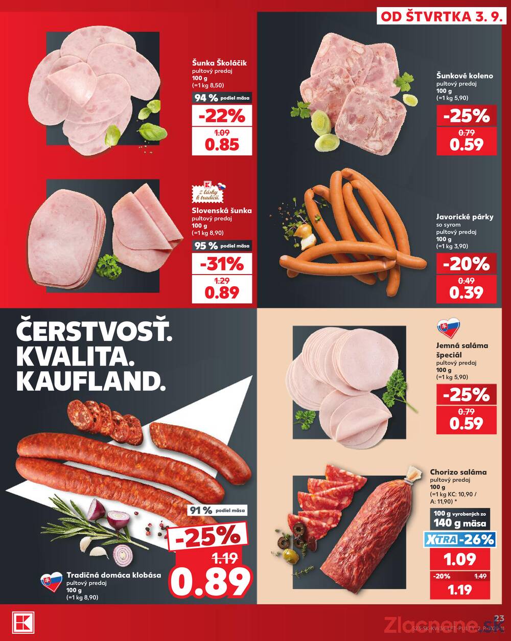 Kaufland 3.9. - 9.9. - Kaufland Poprad - Jiřího Wolkera