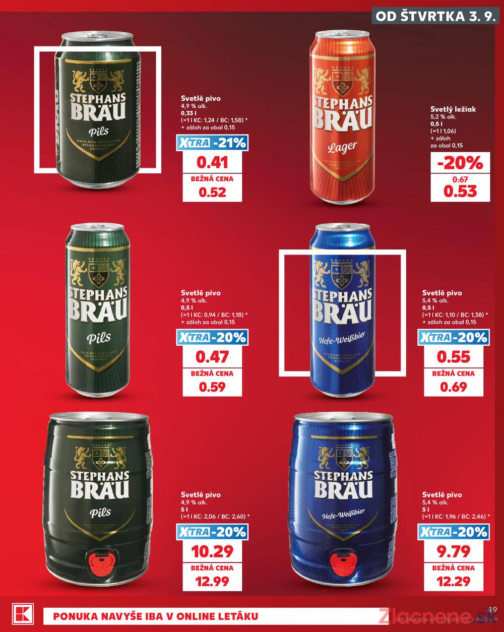 Kaufland 3.9. - 9.9. - Kaufland Piešťany