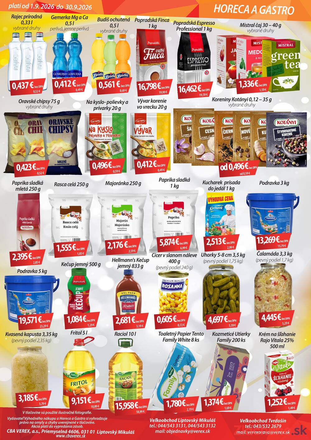 Leták CBA VEREX - CBA VEREX Gastro do 30.9. - strana 3 Leták CBA VEREX - CBA VEREX Gastro do 30.9. - strana 3
