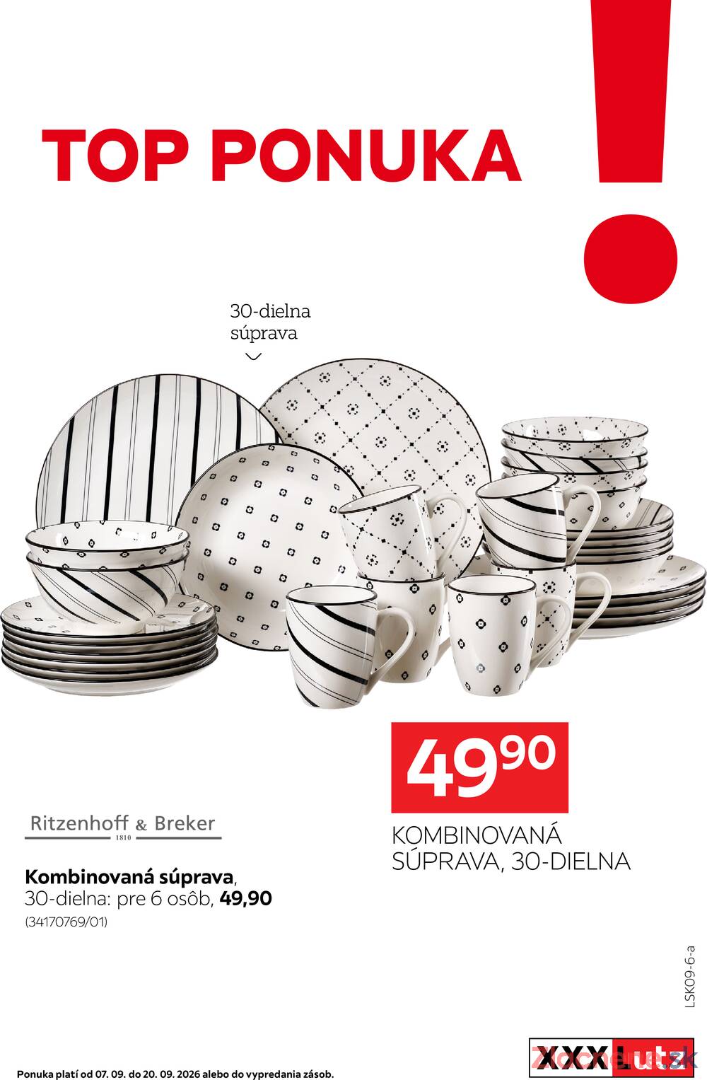 Leták XXXLutz - XXXLutz Top ponuka II. do 20.9. - strana 1 Leták XXXLutz - XXXLutz Top ponuka II. do 20.9. - strana 1