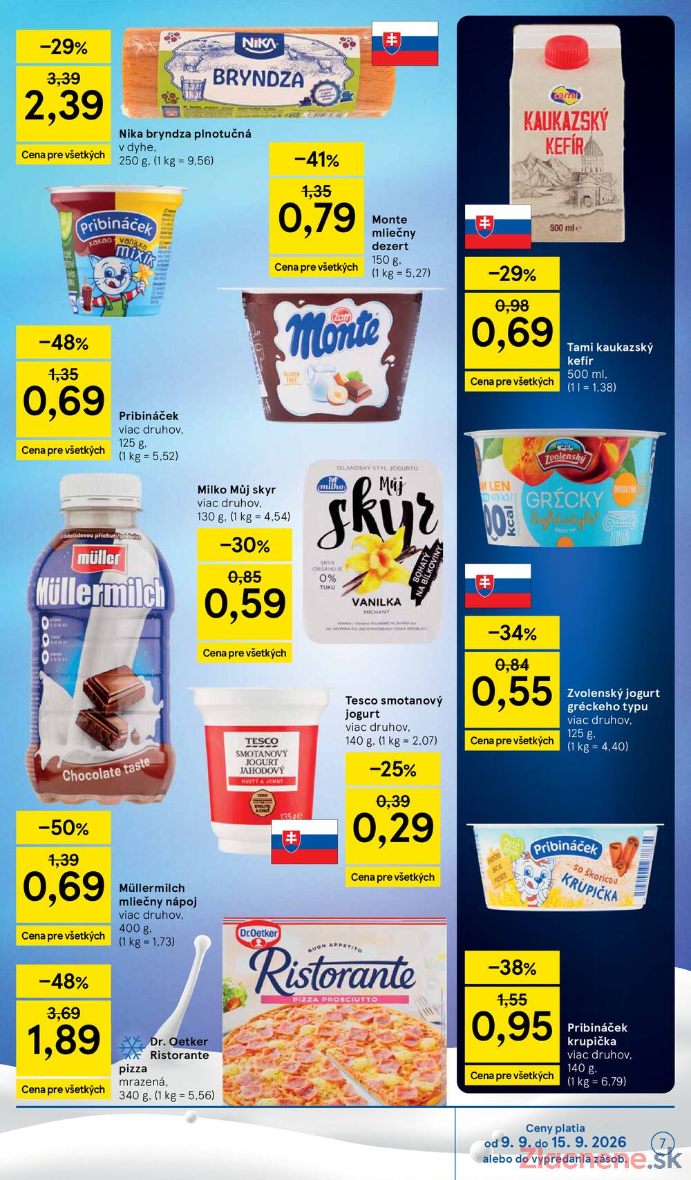 Tesco supermarkety od 9.9. do 15.9.2026