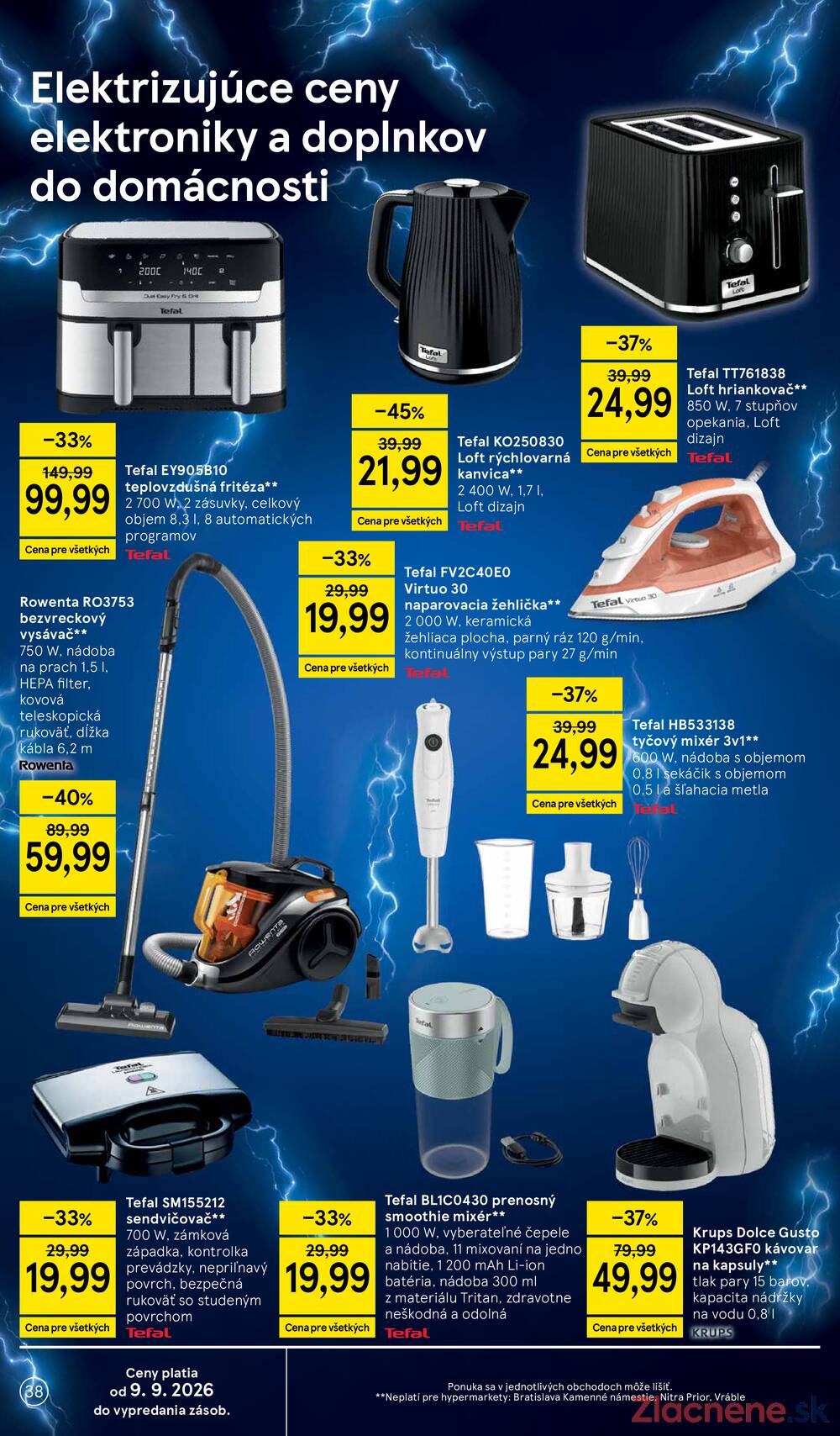 Leták Tesco - Tesco hypermarkety 9.9.- 15.9. - strana 38 Leták Tesco - Tesco hypermarkety 9.9.- 15.9. - strana 38