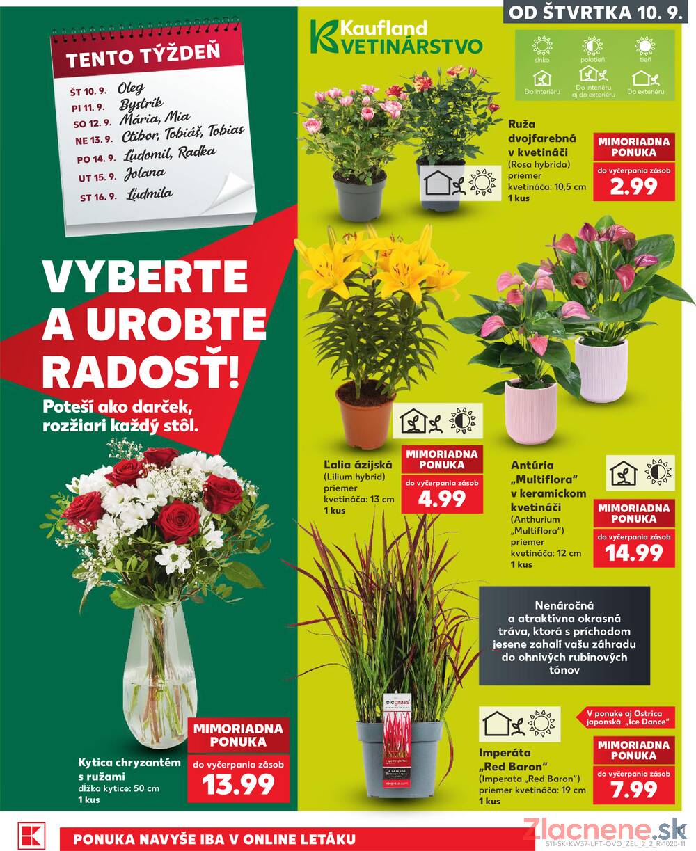 Kaufland 10.9. - 16.9. - Kaufland Rožňava