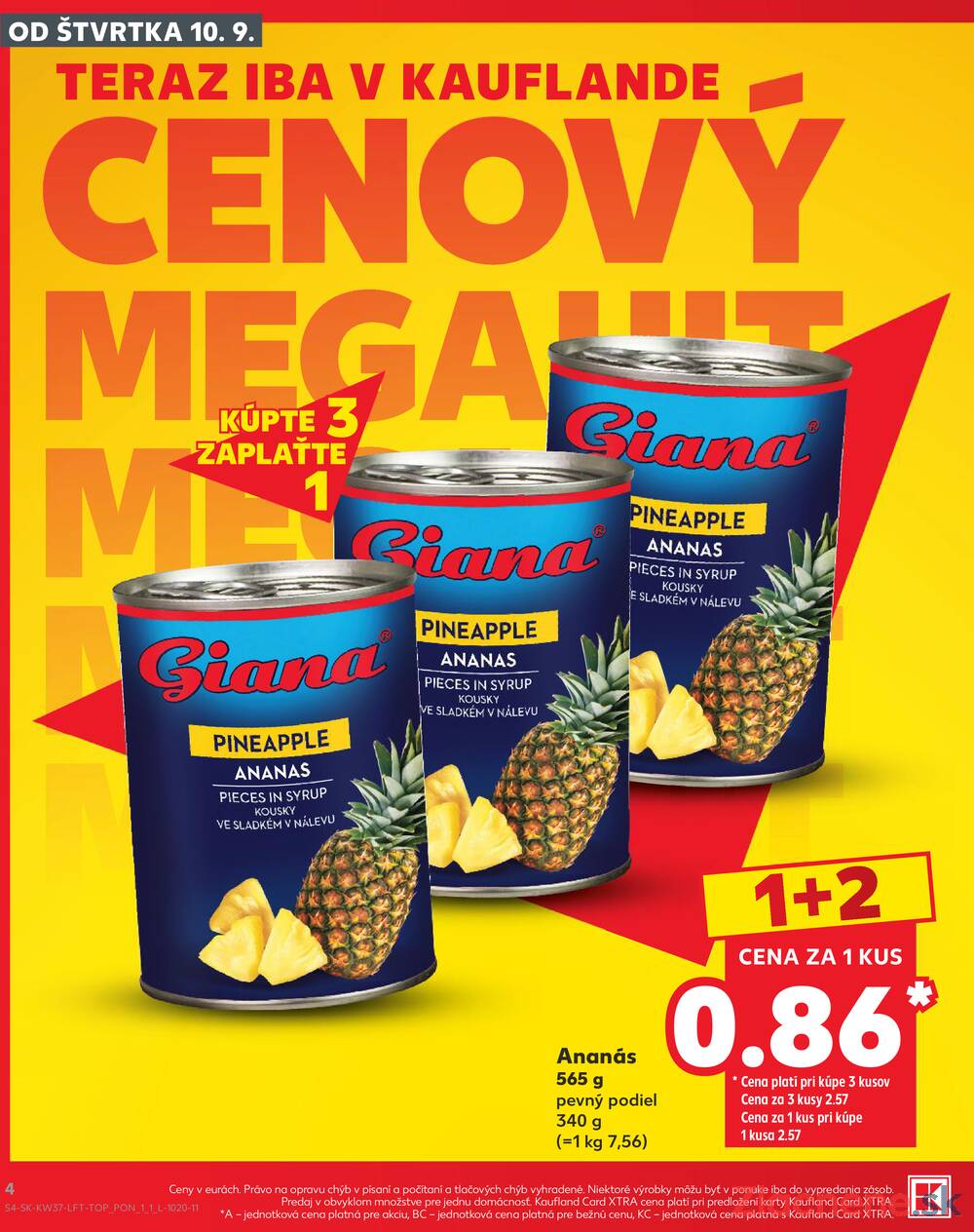 Kaufland 10.9. - 16.9. - Kaufland Sereď