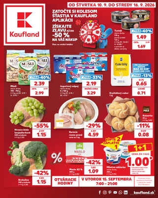 Leták Kaufland 10.9. - 16.9. - Kaufland Trenčín