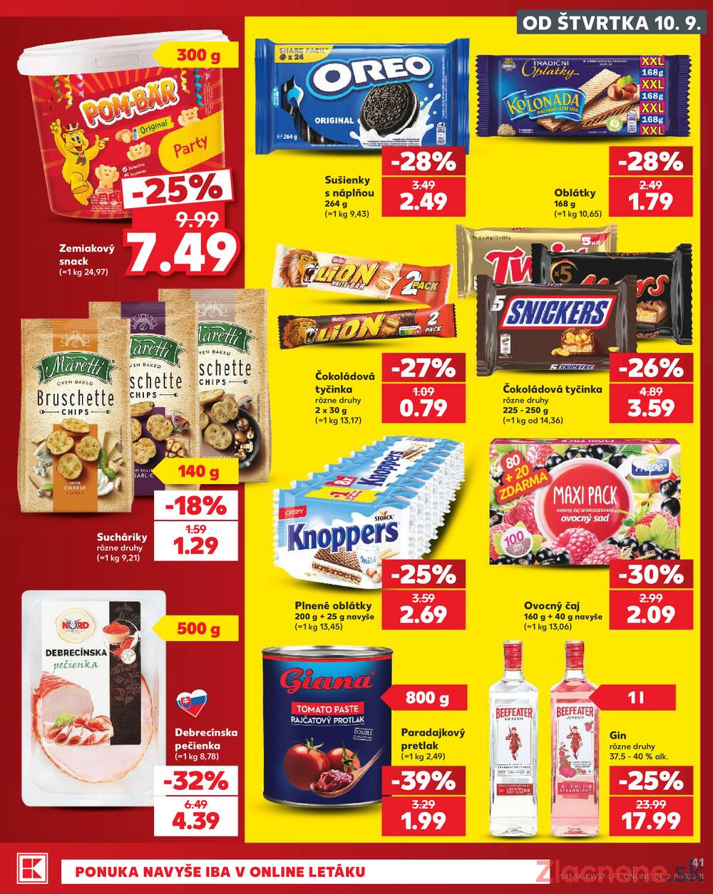 Kaufland 10.9. - 16.9. - Kaufland Nitra - Čermáň