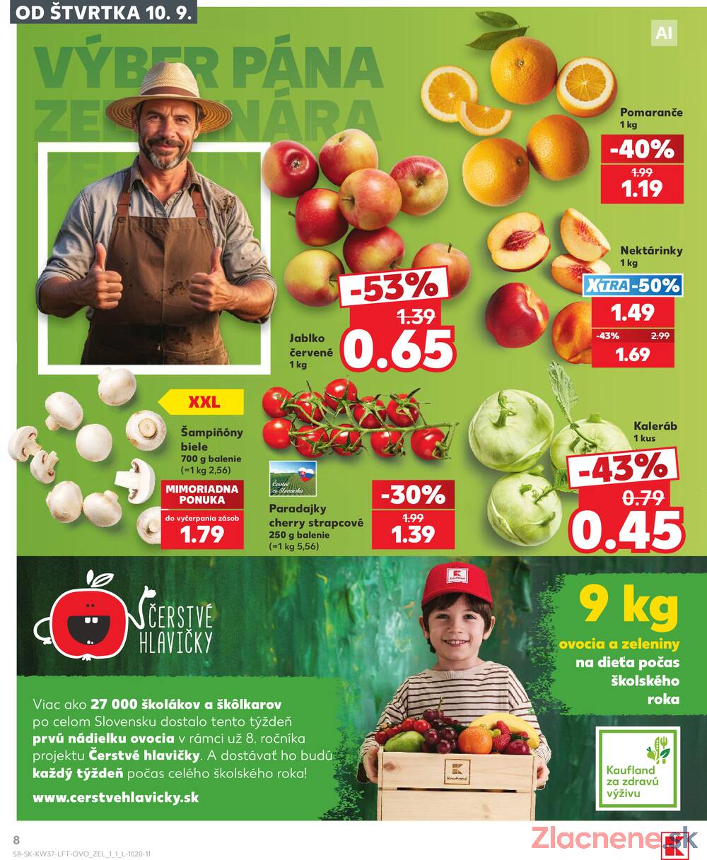 Kaufland 10.9. - 16.9. - Kaufland Bratislava - Podunajské Biskupice