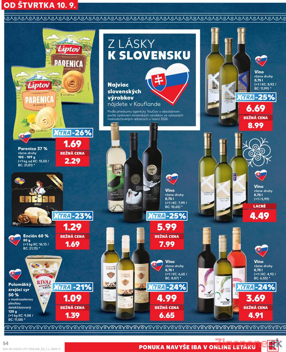 Kaufland 10.9. - 16.9. - Kaufland Trnava - Trstínska cesta