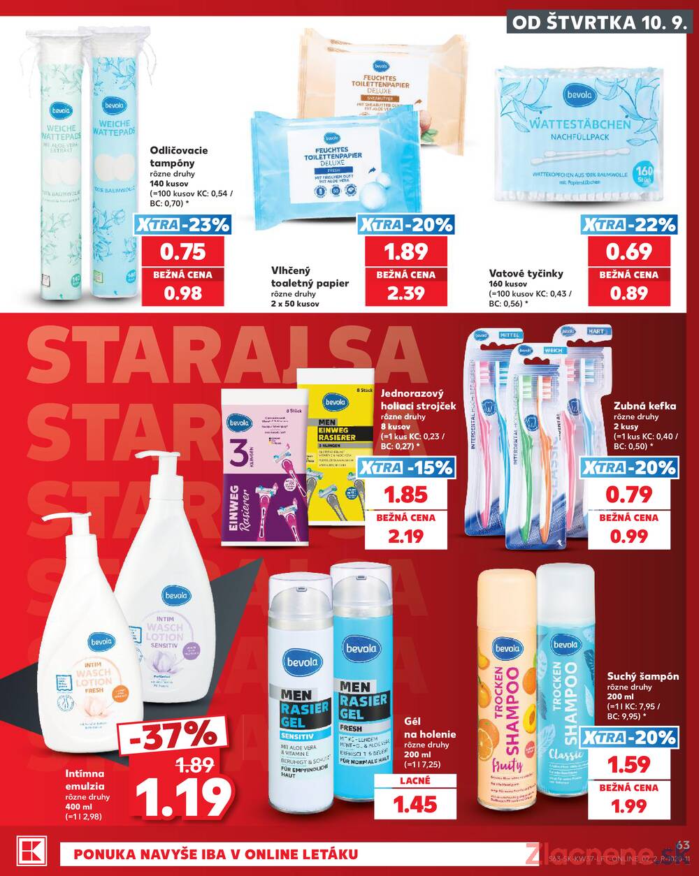 Kaufland 10.9. - 16.9. - Kaufland Trnava - Trstínska cesta
