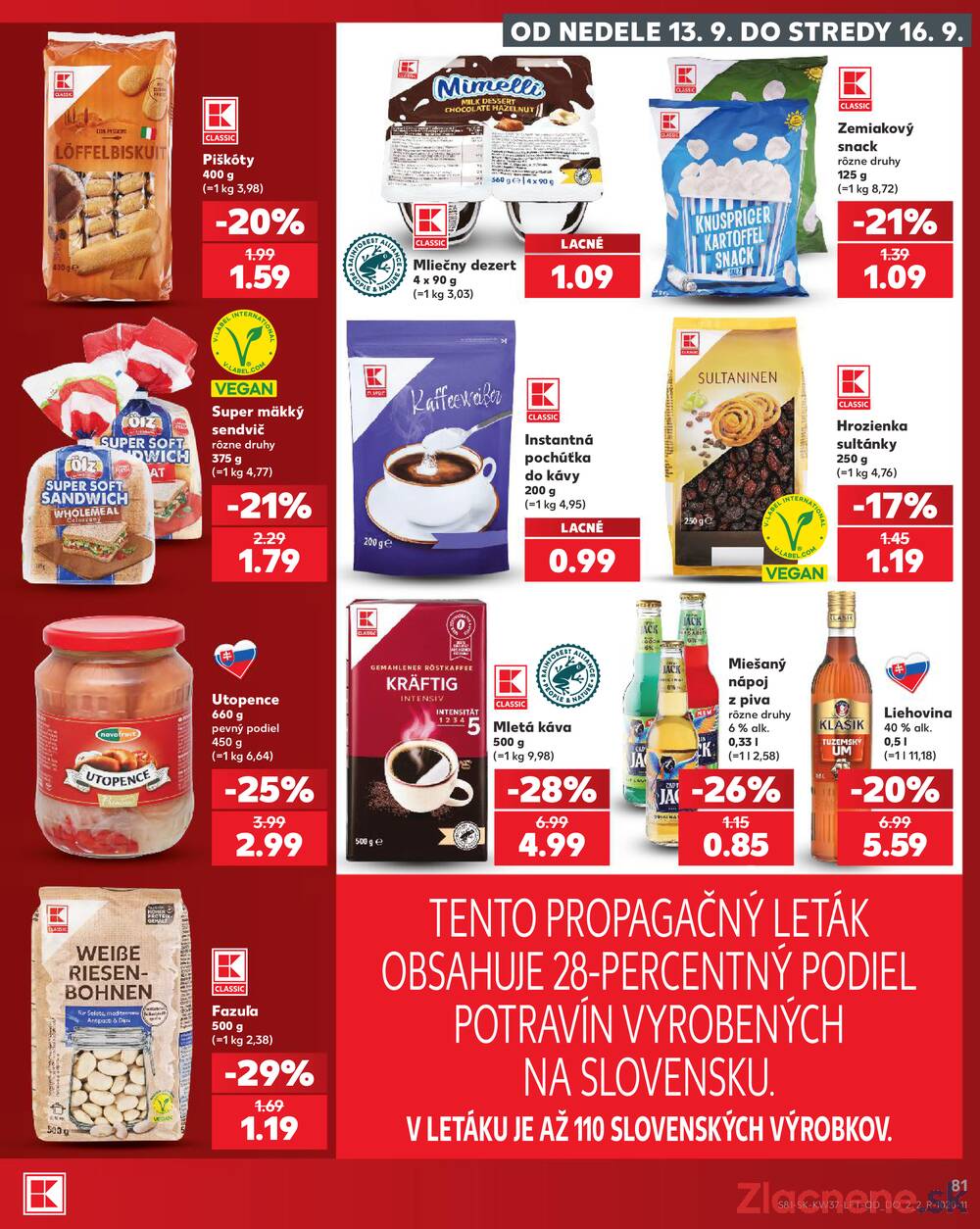 Kaufland 10.9. - 16.9. - Kaufland Trnava - Trstínska cesta