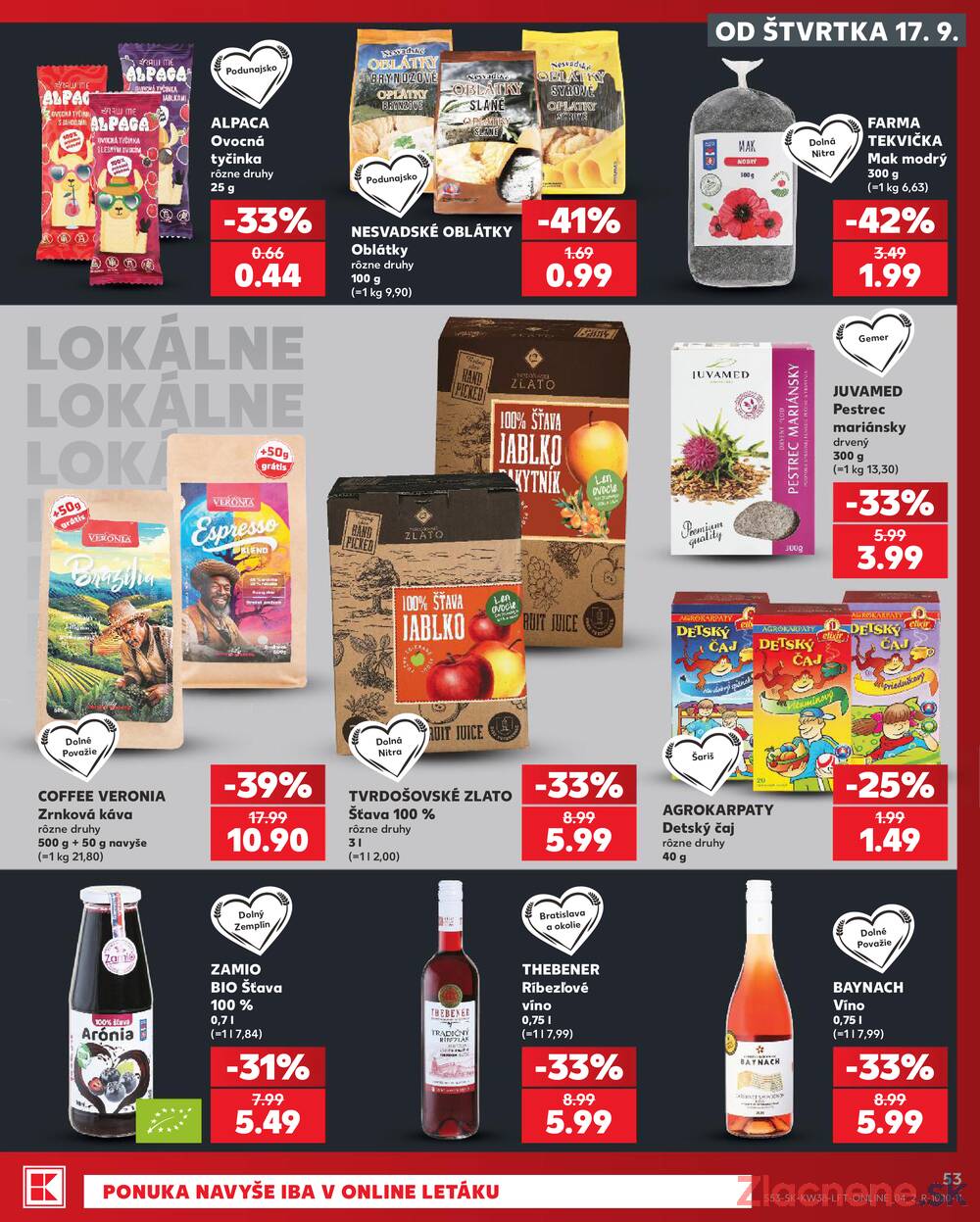 Kaufland 17.9. - 23.9. - Kaufland Bardejov