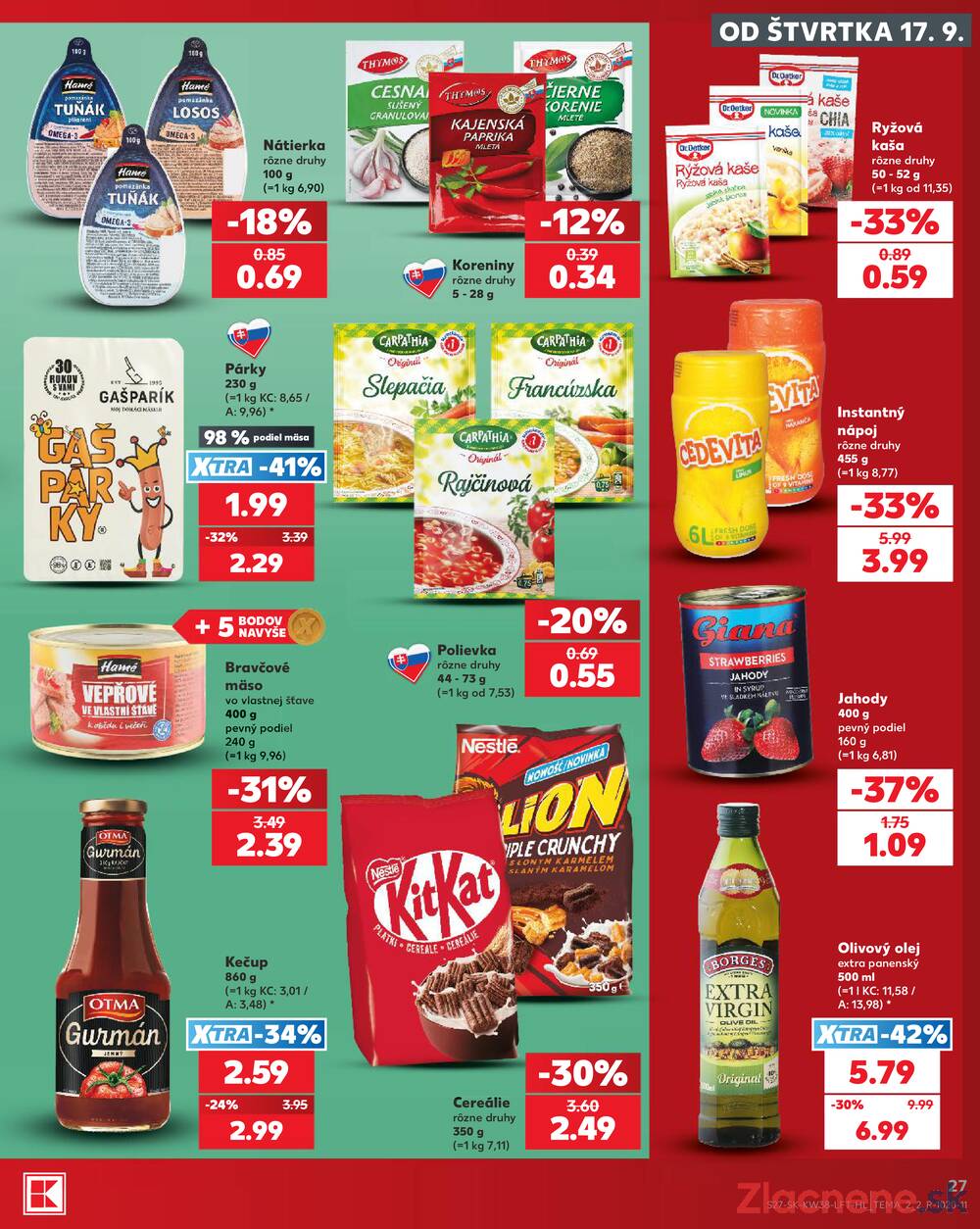 Kaufland 17.9. - 23.9. - Kaufland Kežmarok
