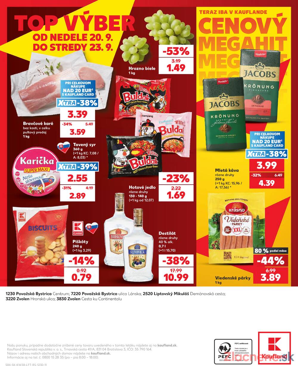 Kaufland 17.9. - 23.9. - Kaufland Považská Bystrica - Centrum
