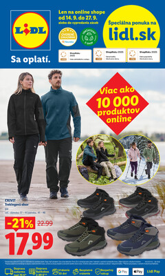 Leták Lidl Online magazín do 27.9.