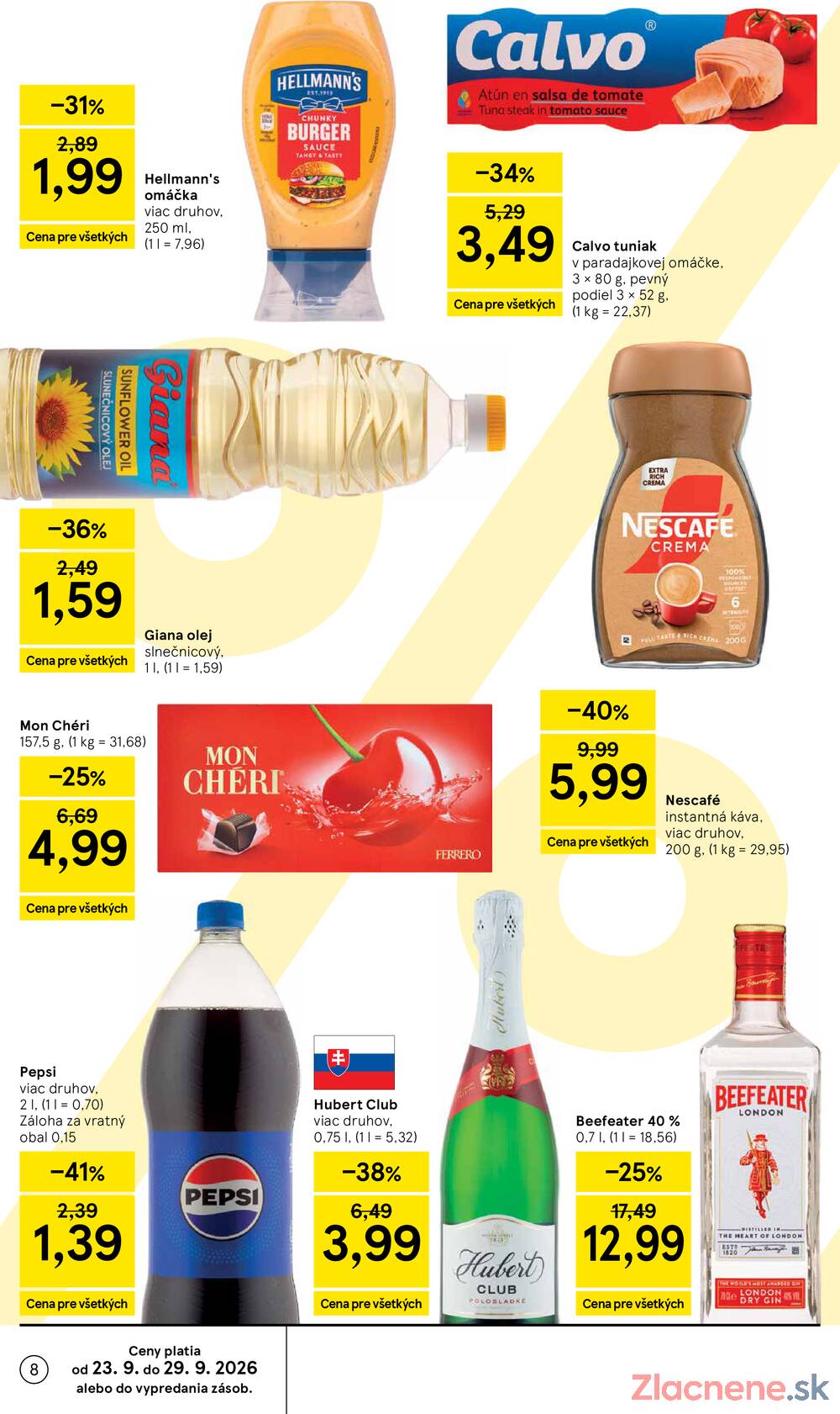 Leták Tesco - Tesco supermarkety od 23.9. do 29.9.2026 - strana 8 Leták Tesco - Tesco supermarkety od 23.9. do 29.9.2026 - strana 8