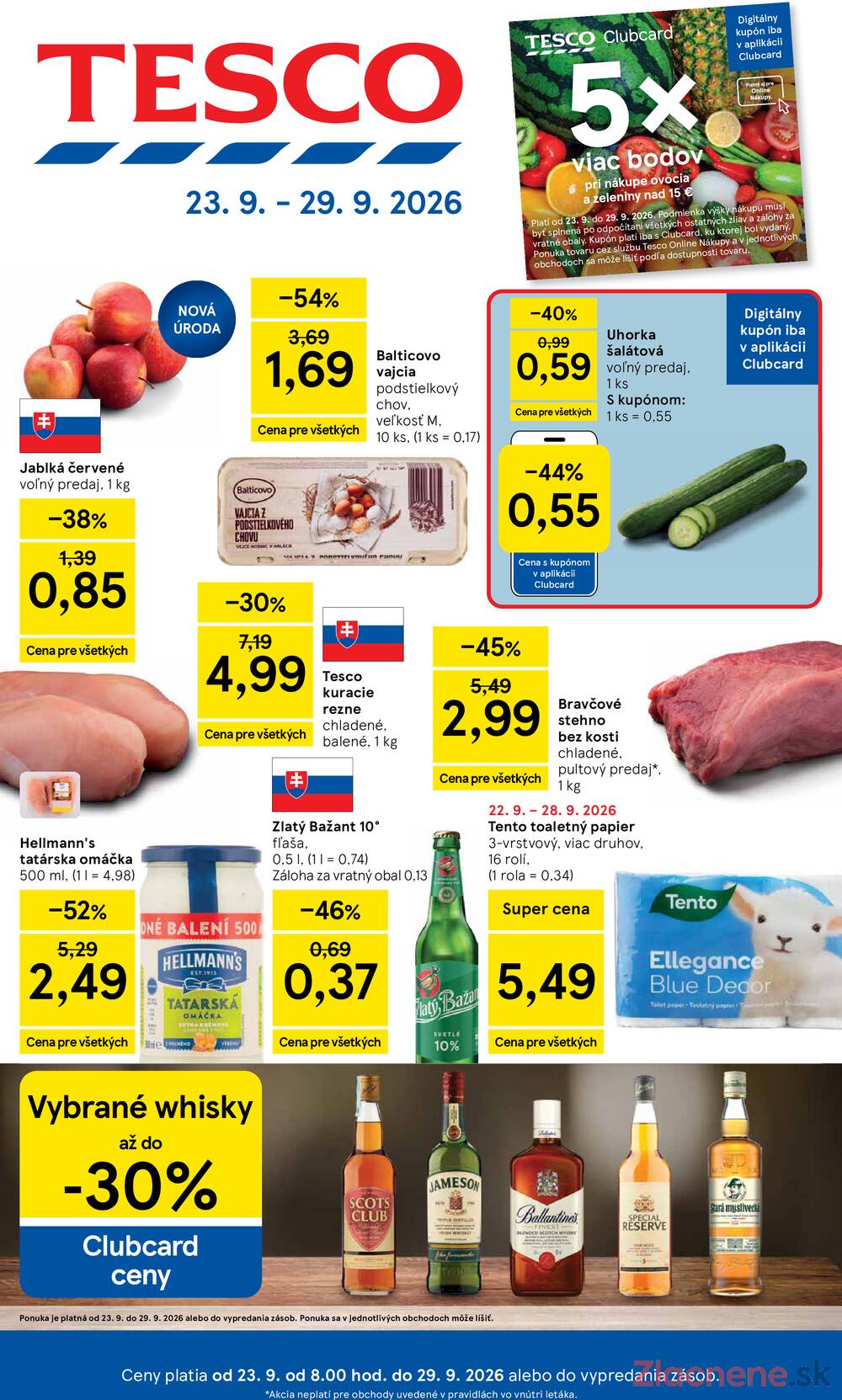 Leták Tesco - Tesco hypermarkety 23.9. - 29.9. - strana 1 Leták Tesco - Tesco hypermarkety 23.9. - 29.9. - strana 1