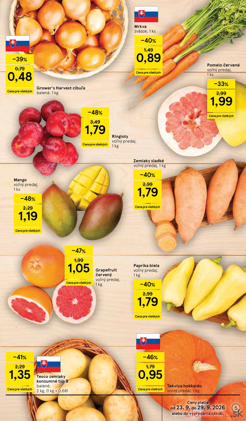 Tesco hypermarkety 23.9. - 29.9.