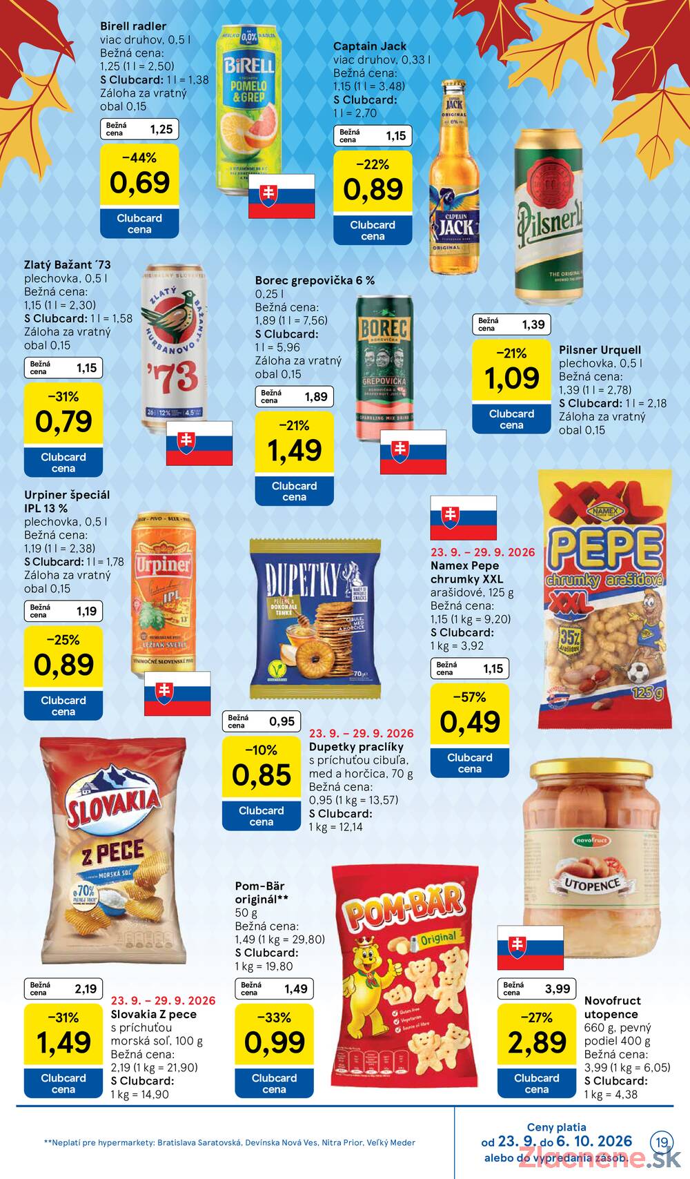 Tesco hypermarkety 23.9. - 29.9.