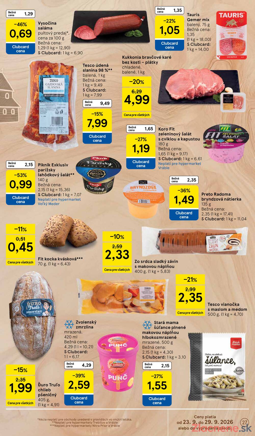 Tesco hypermarkety 23.9. - 29.9.