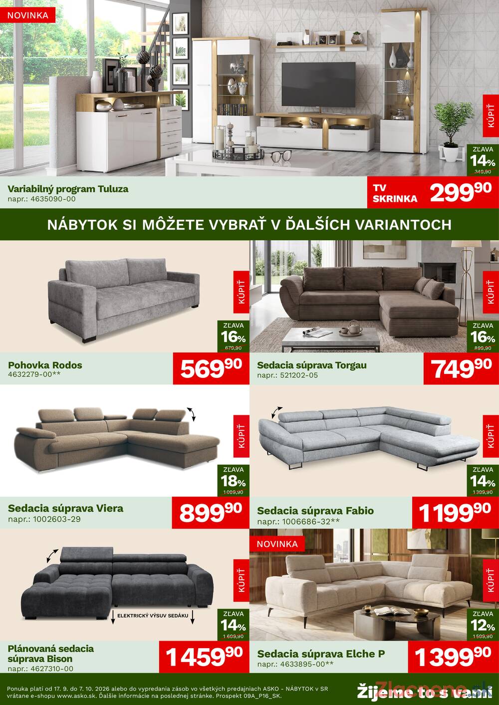 Leták ASKO - NÁBYTOK - ASKO - NÁBYTOK do 7.10. - strana 2 Leták ASKO - NÁBYTOK - ASKO - NÁBYTOK do 7.10. - strana 2
